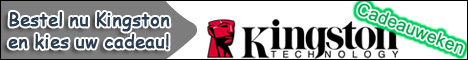 Kies uw gratis cadeau bij bestelling van Kingston