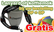 Gratis Mok of Layyard bij uw bestelling!